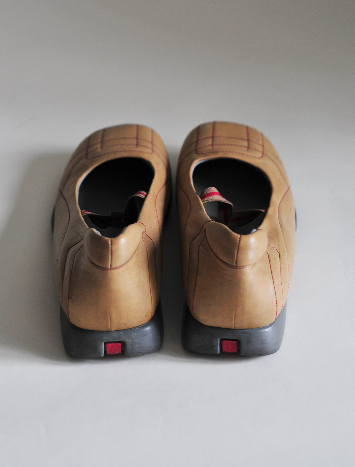 Prada tan flats
