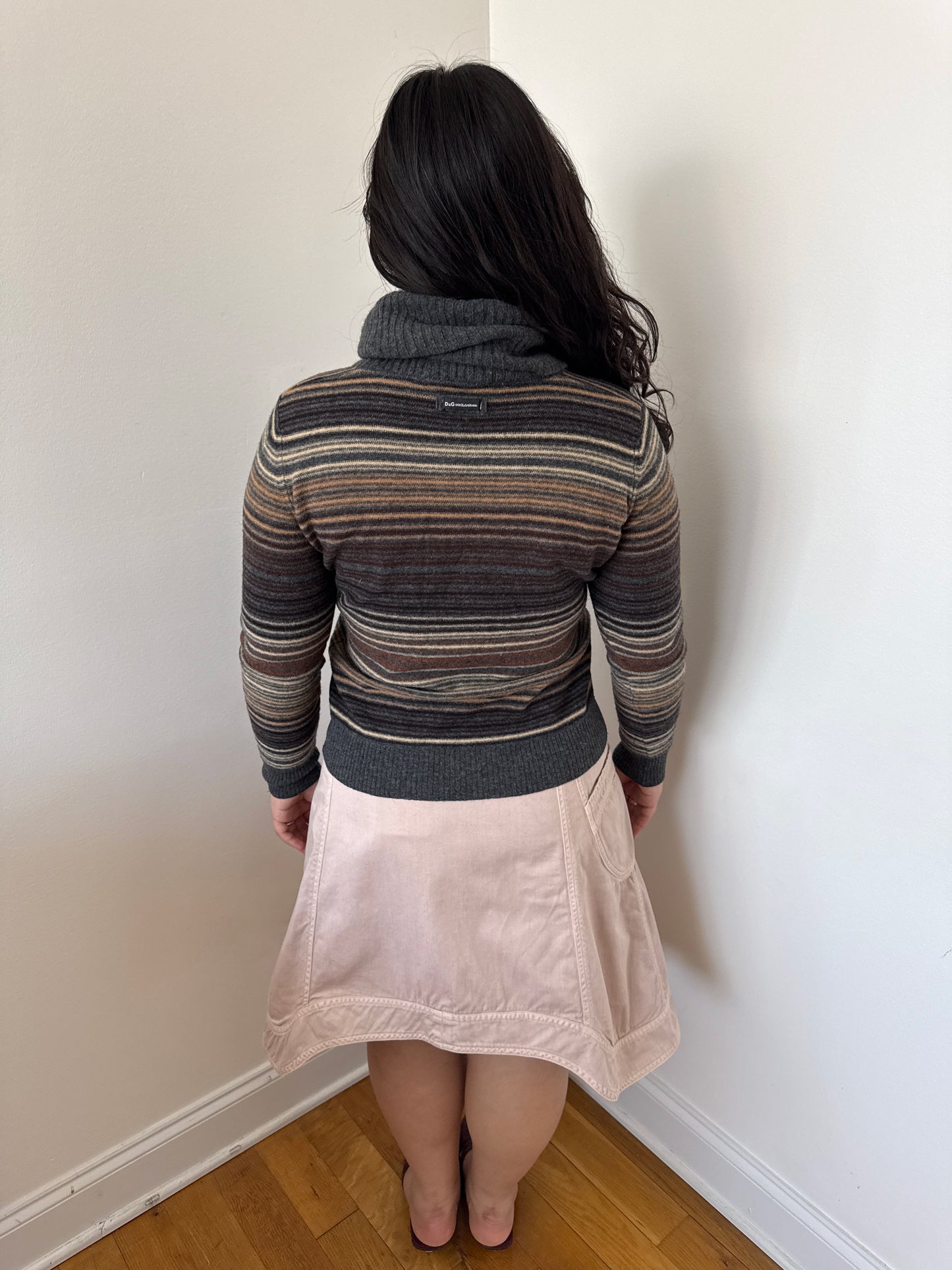 Dolce & Gabbana striped turtleneck sweater