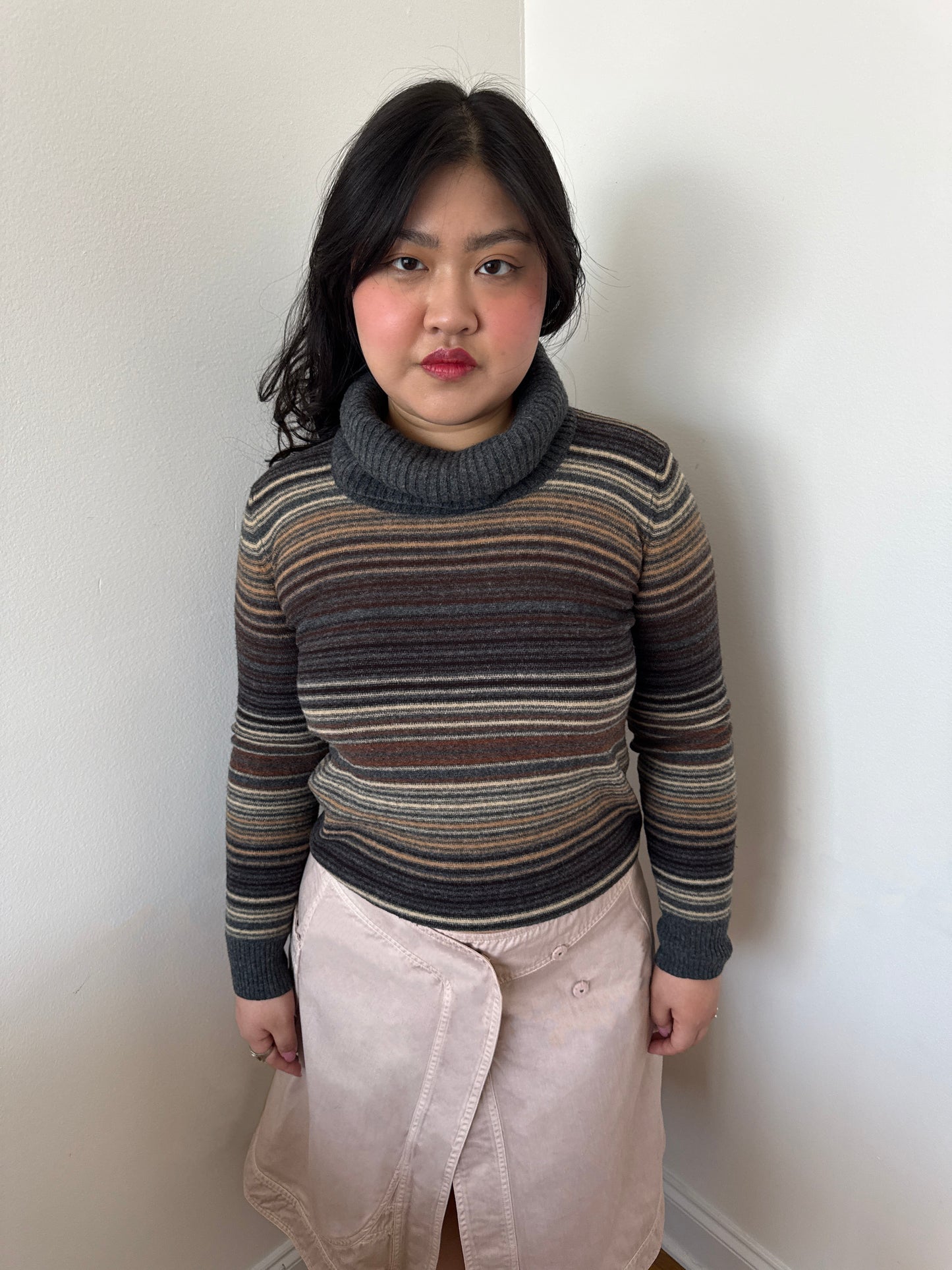 Dolce & Gabbana striped turtleneck sweater