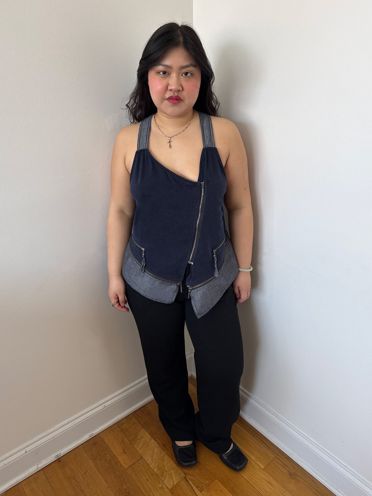 Hiroko Koshino asymmetrical vest