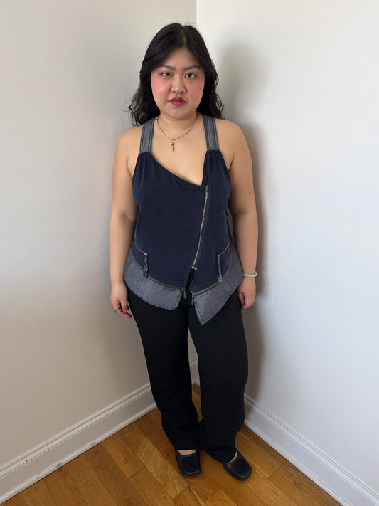 Hiroko Koshino asymmetrical vest