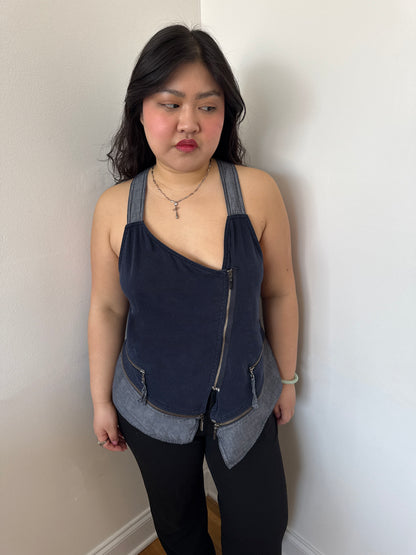 Hiroko Koshino asymmetrical vest