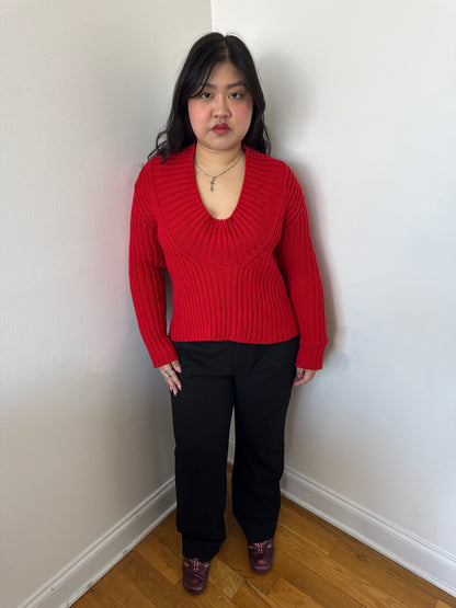 Jil Sander red sweater
