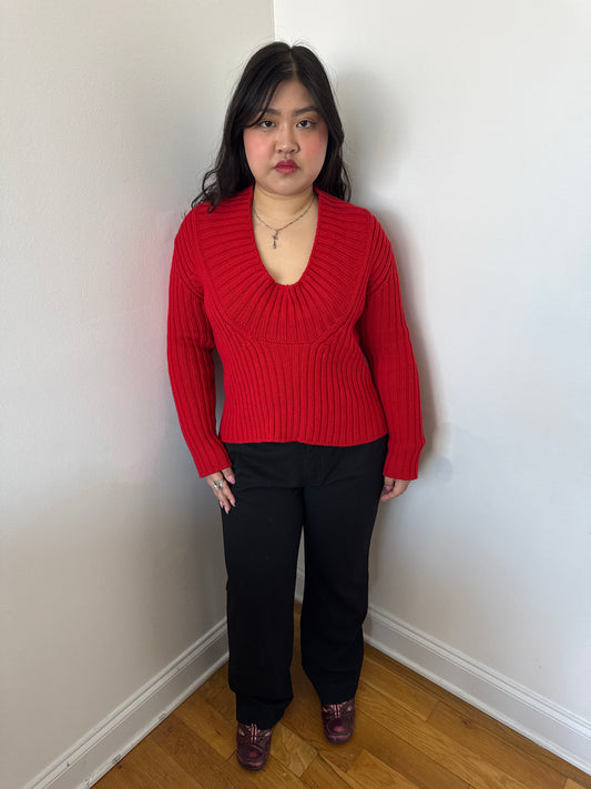 Jil Sander red sweater