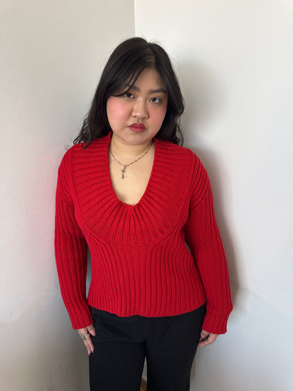 Jil Sander red sweater