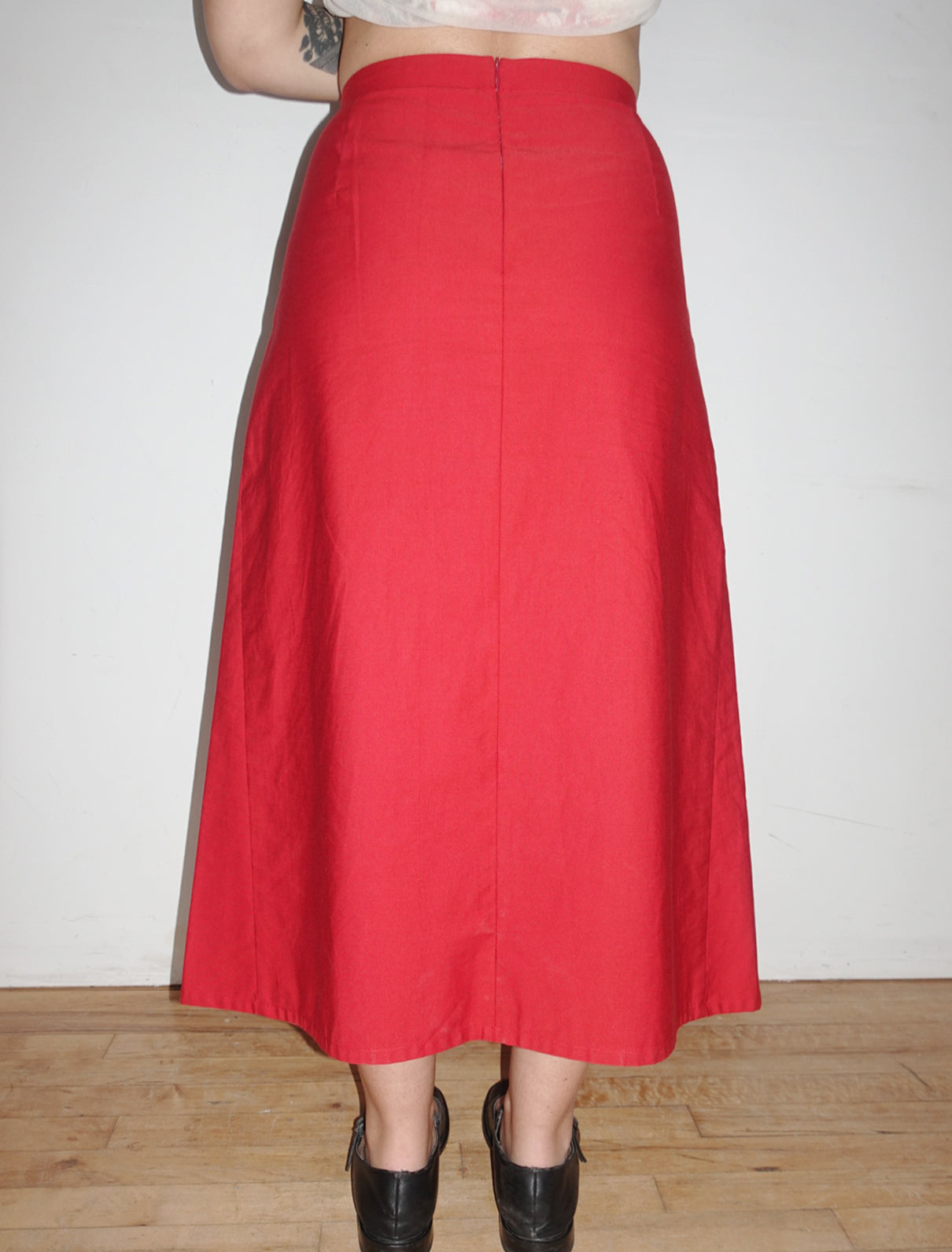 Atlantique Ascoli red skirt