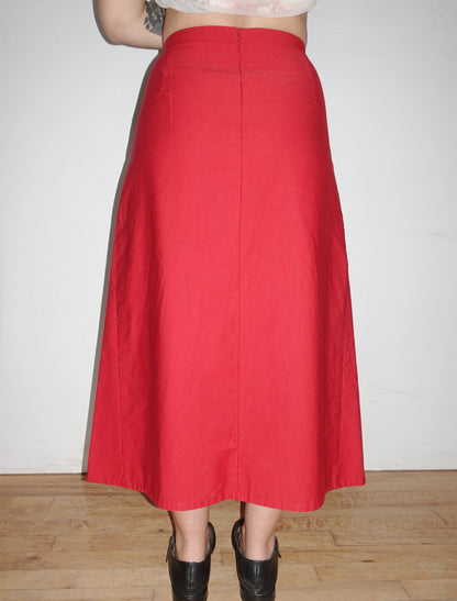 Atlantique Ascoli red skirt