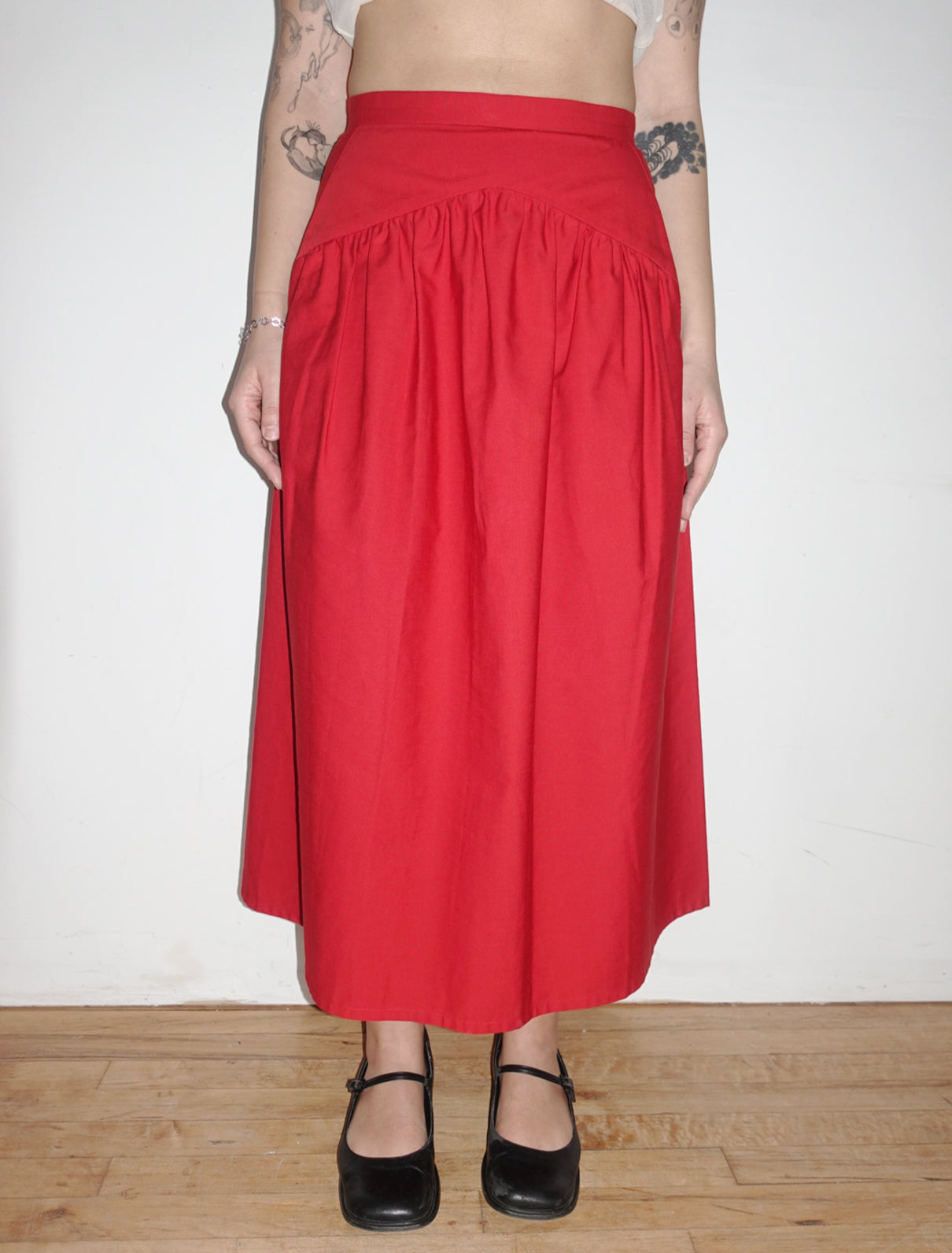 Atlantique Ascoli red skirt