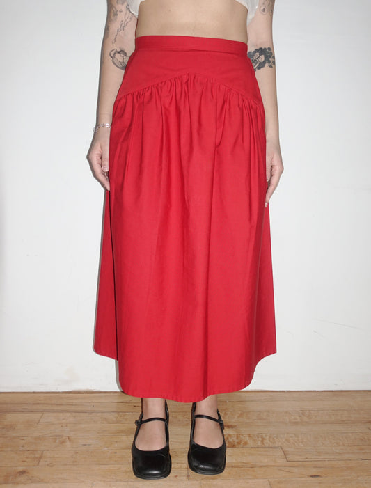 Atlantique Ascoli red skirt