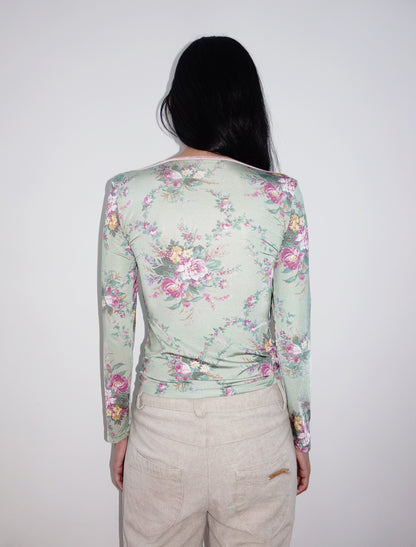 Blumarine floral top