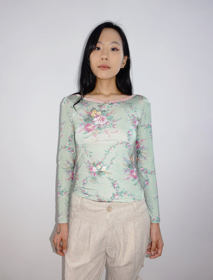 Blumarine floral top