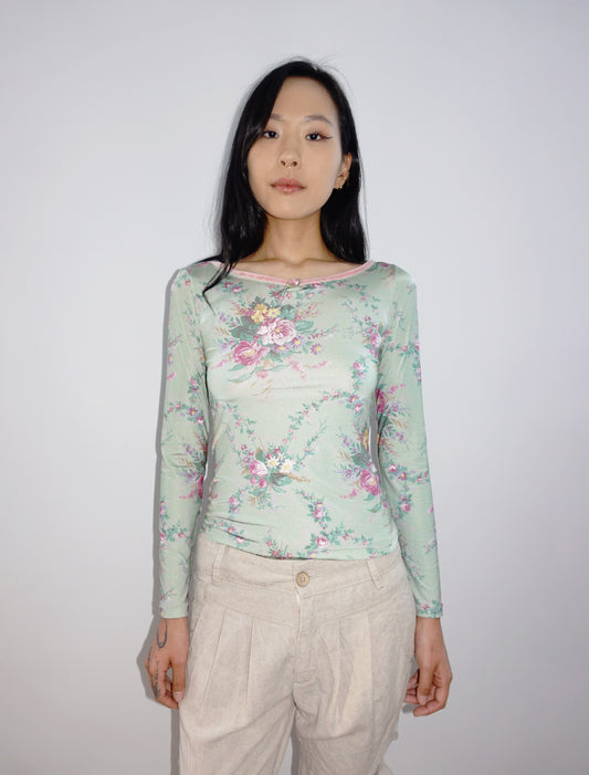 Blumarine floral top