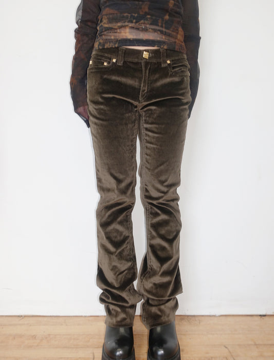 Roberto Cavalli velour pants