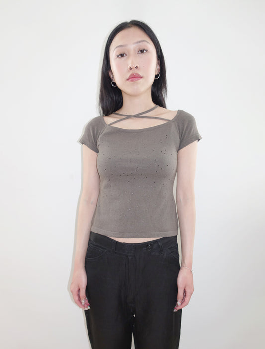 Italian criss cross top