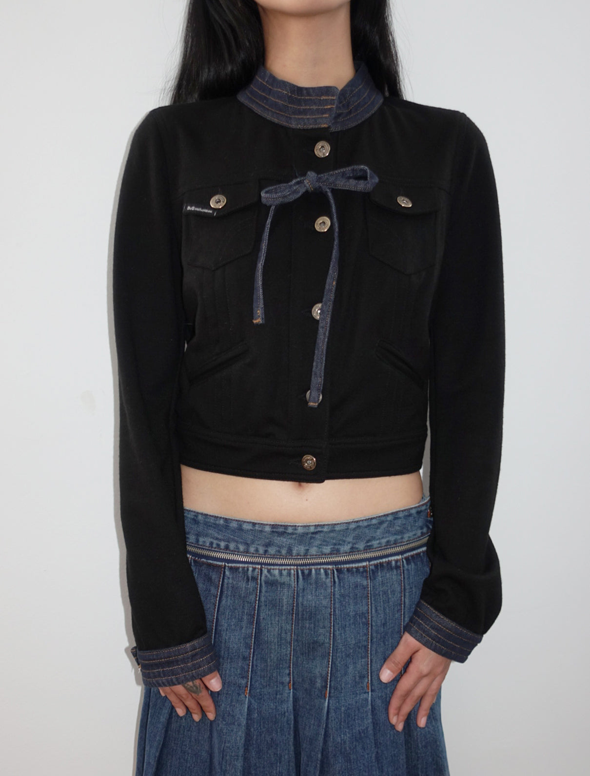 Dolce & Gabbana denim bow jacket