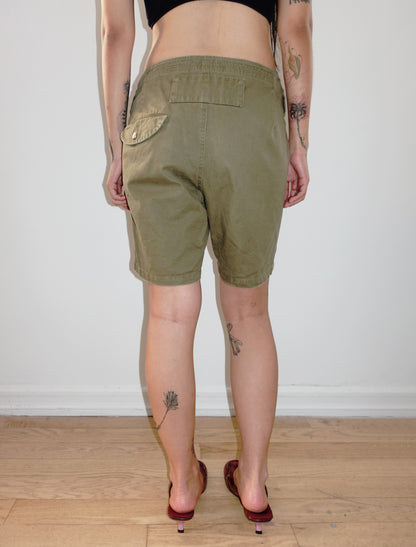Green shorts