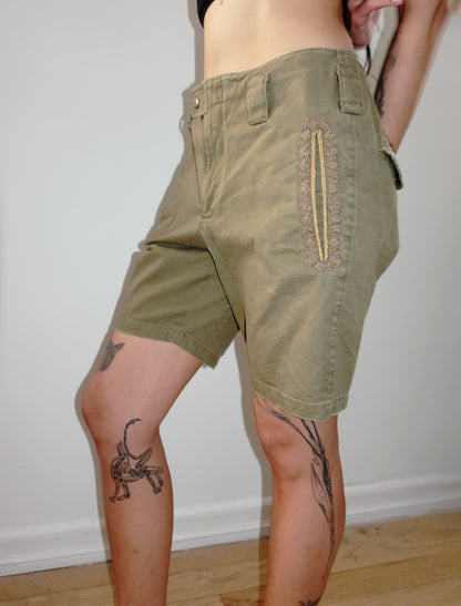 Green shorts