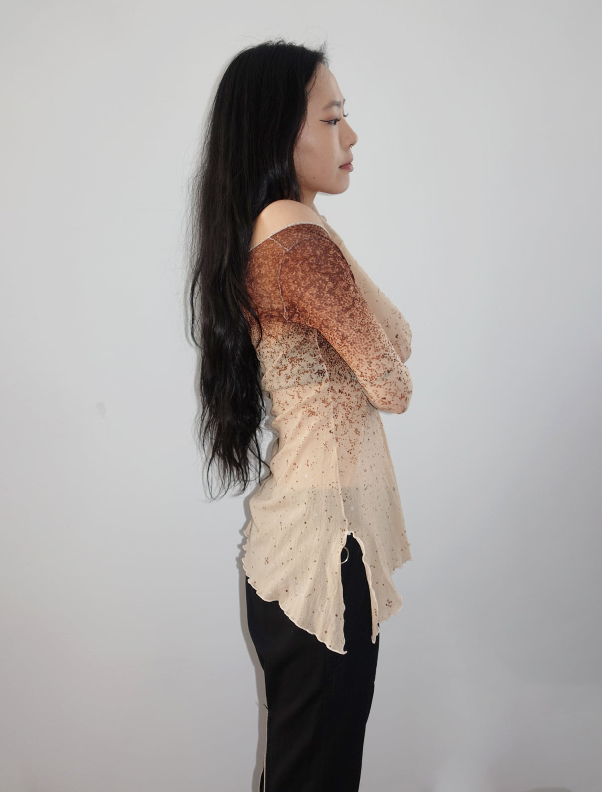 Jean Paul Gaultier off-shoulder top