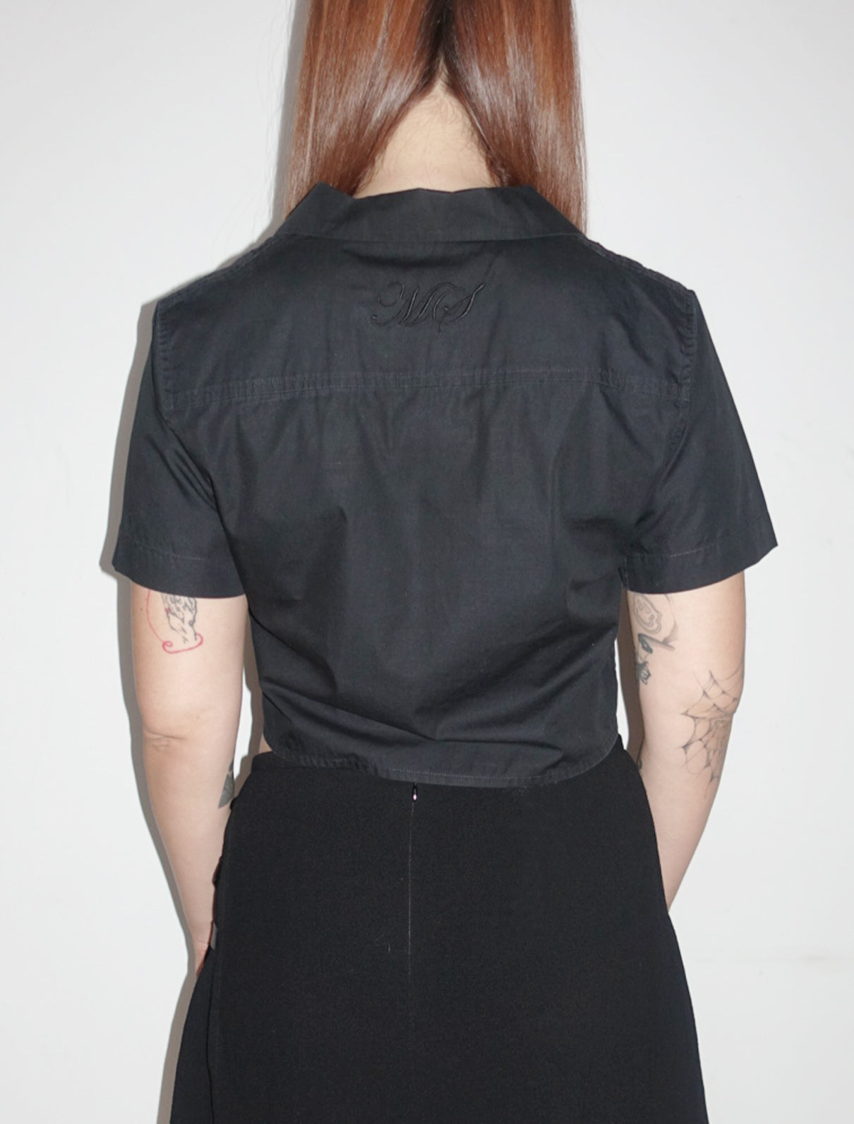 Marine Serre cropped shirt