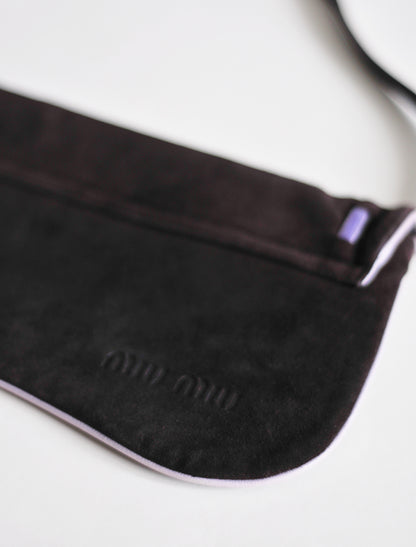 Miu Miu brown suede bag