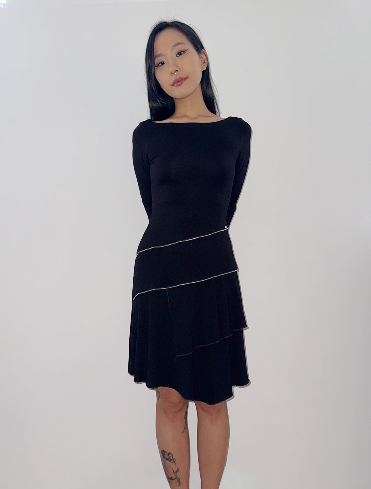Morgan De Toi black zip dress