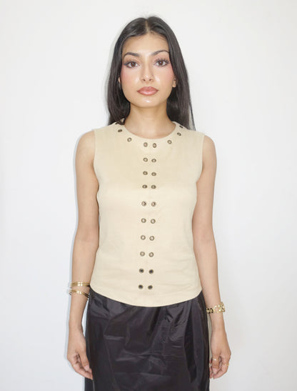 Plein Sud beige top