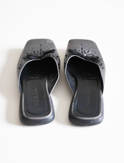Prada beaded slides