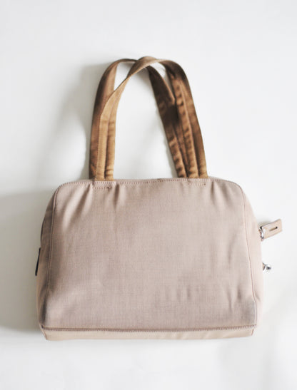 Prada tan shoulder bag