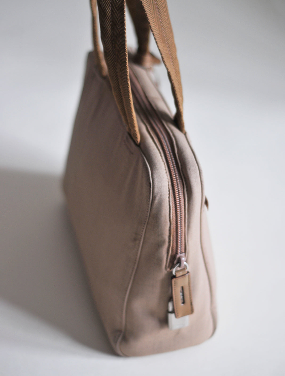 Prada tan shoulder bag