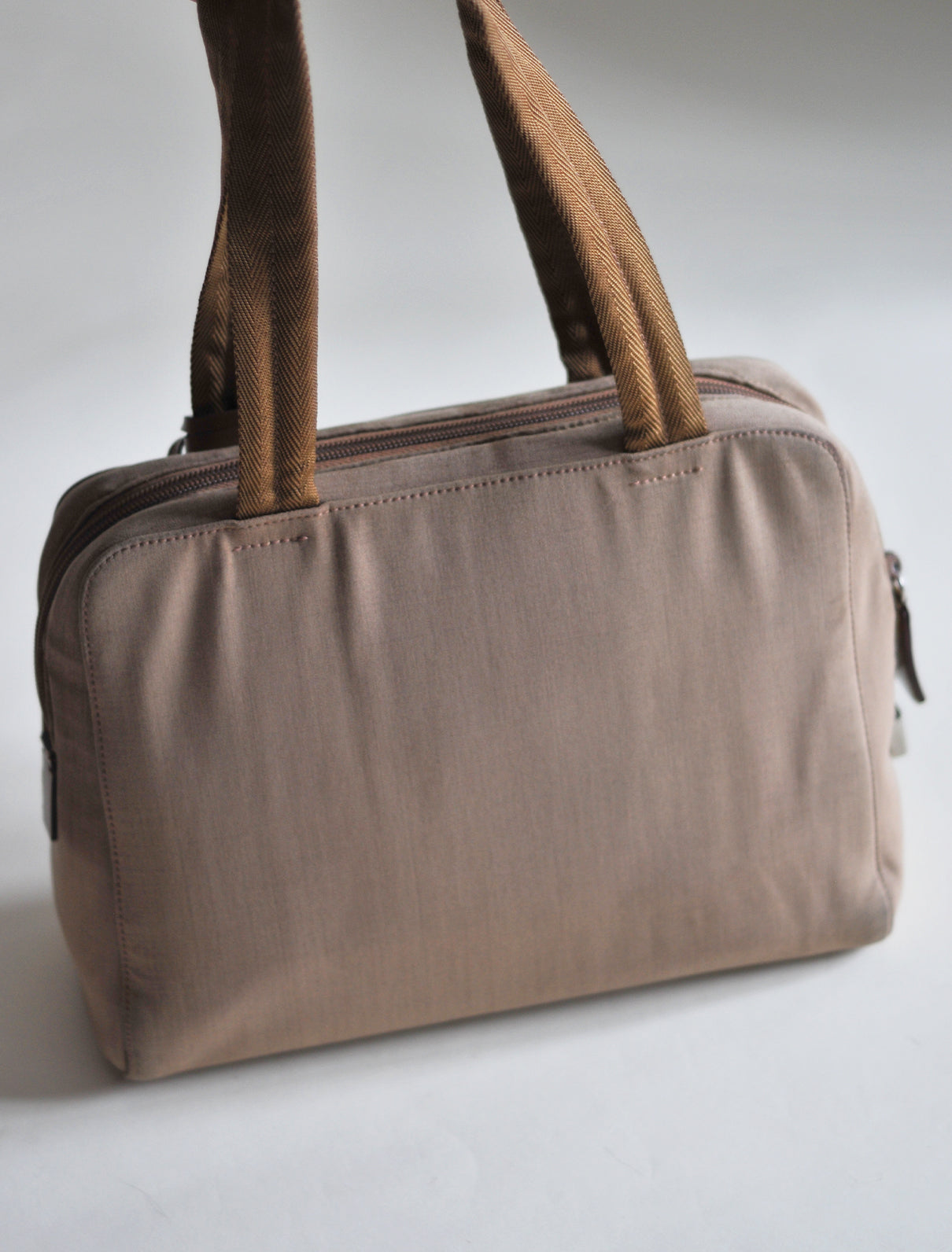 Prada tan shoulder bag
