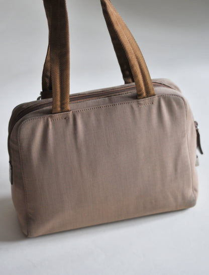 Prada tan shoulder bag