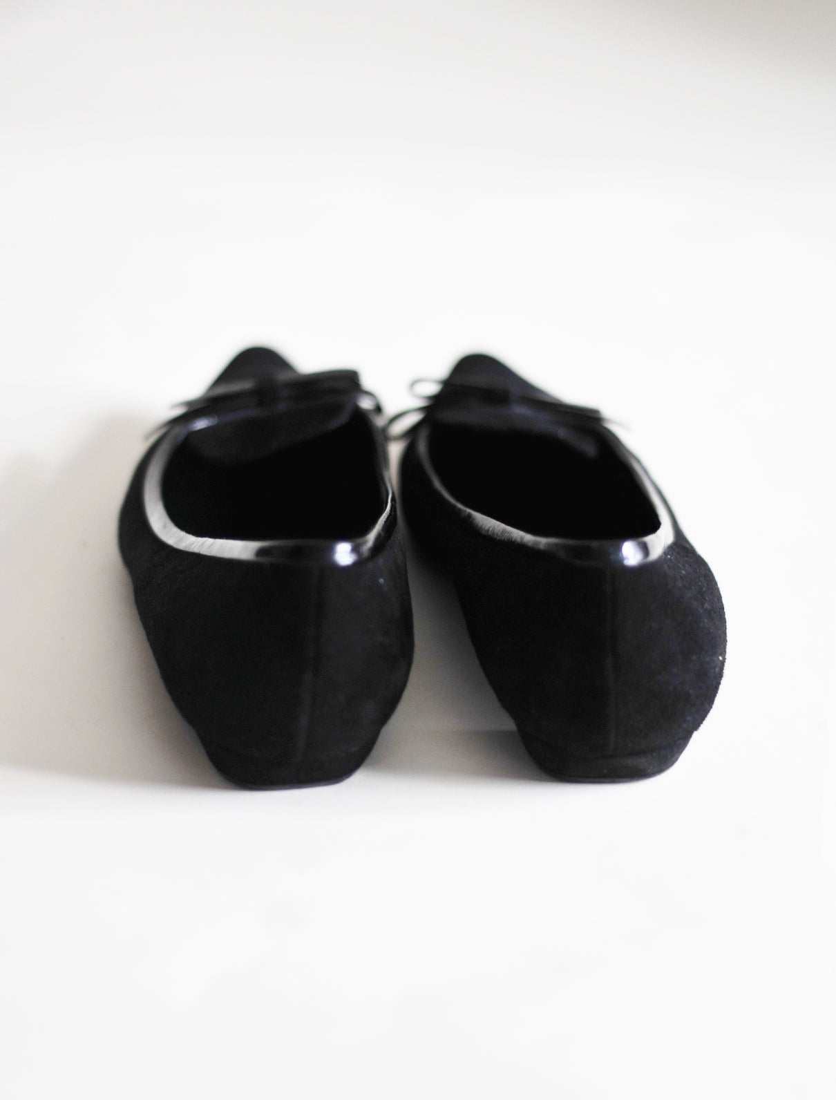 Prada suede bow flats
