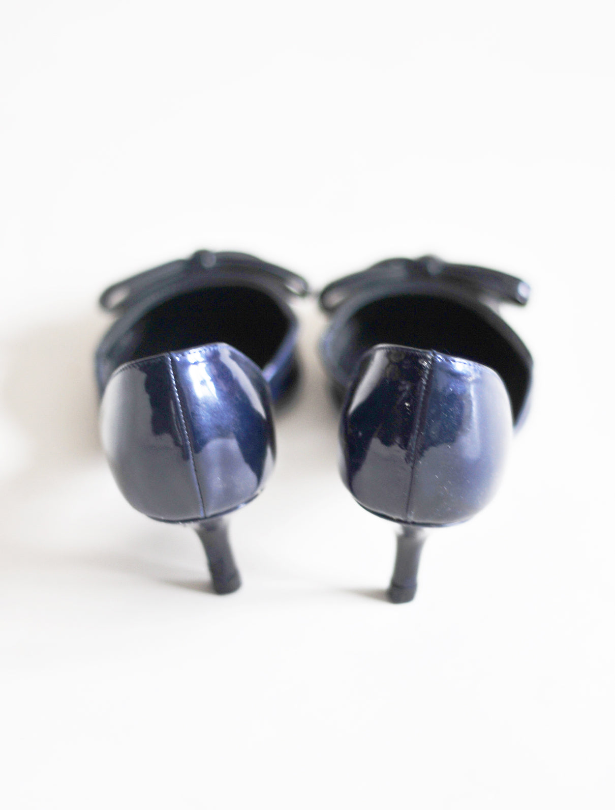 Prada navy bow heels