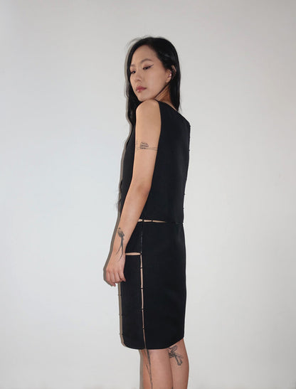 Prada cut-out wool dress