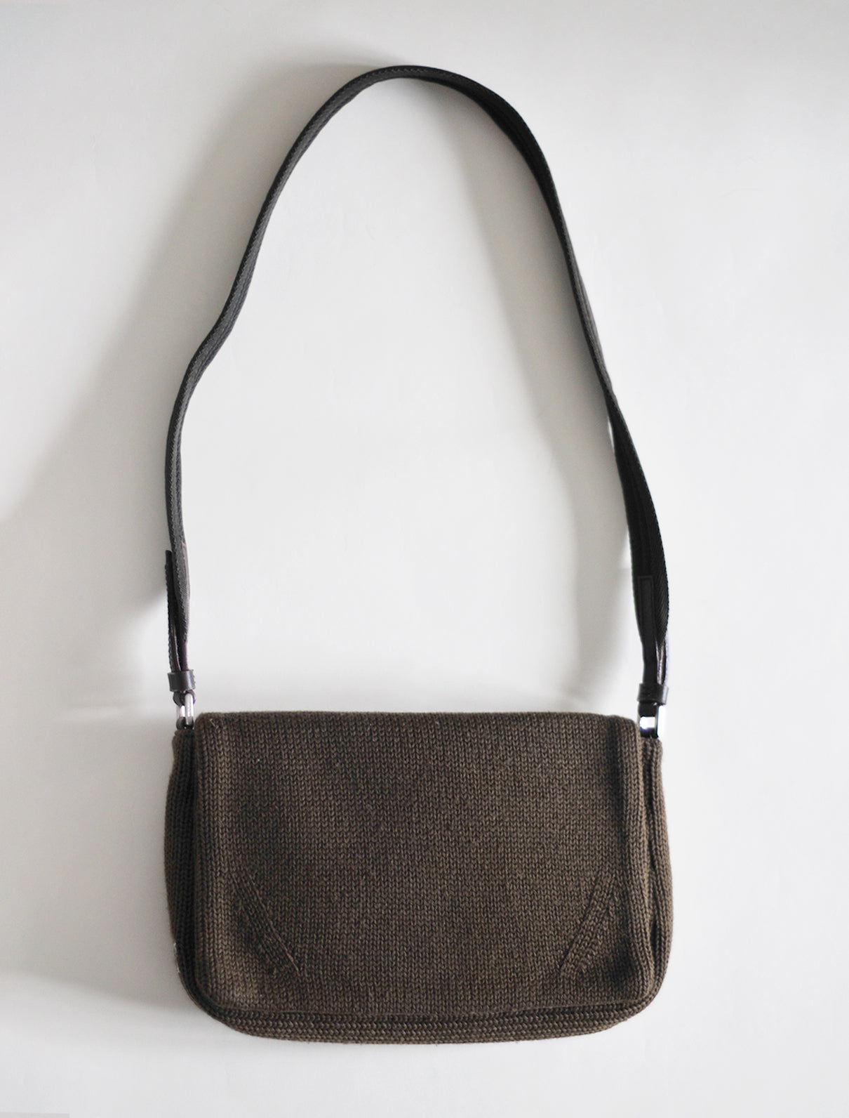Prada knit shoulder bag