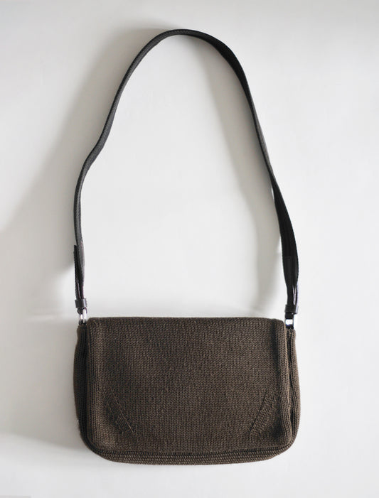 Prada knit shoulder bag