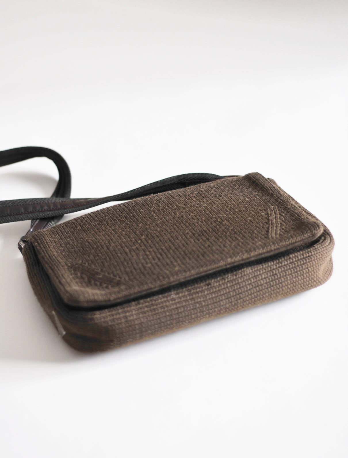 Prada knit shoulder bag
