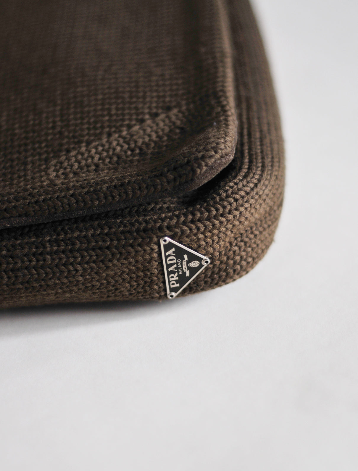 Prada knit shoulder bag