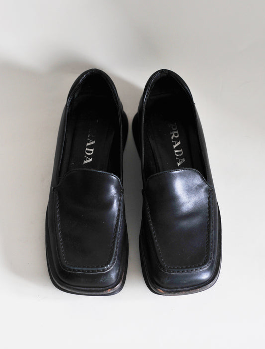 Prada platform loafers