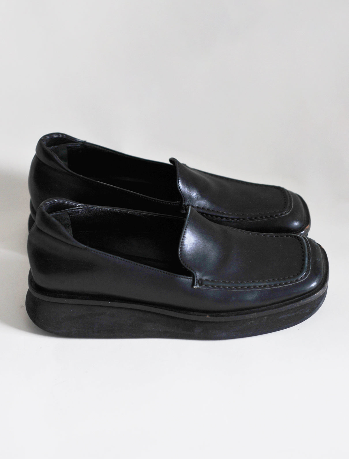 Prada platform loafers