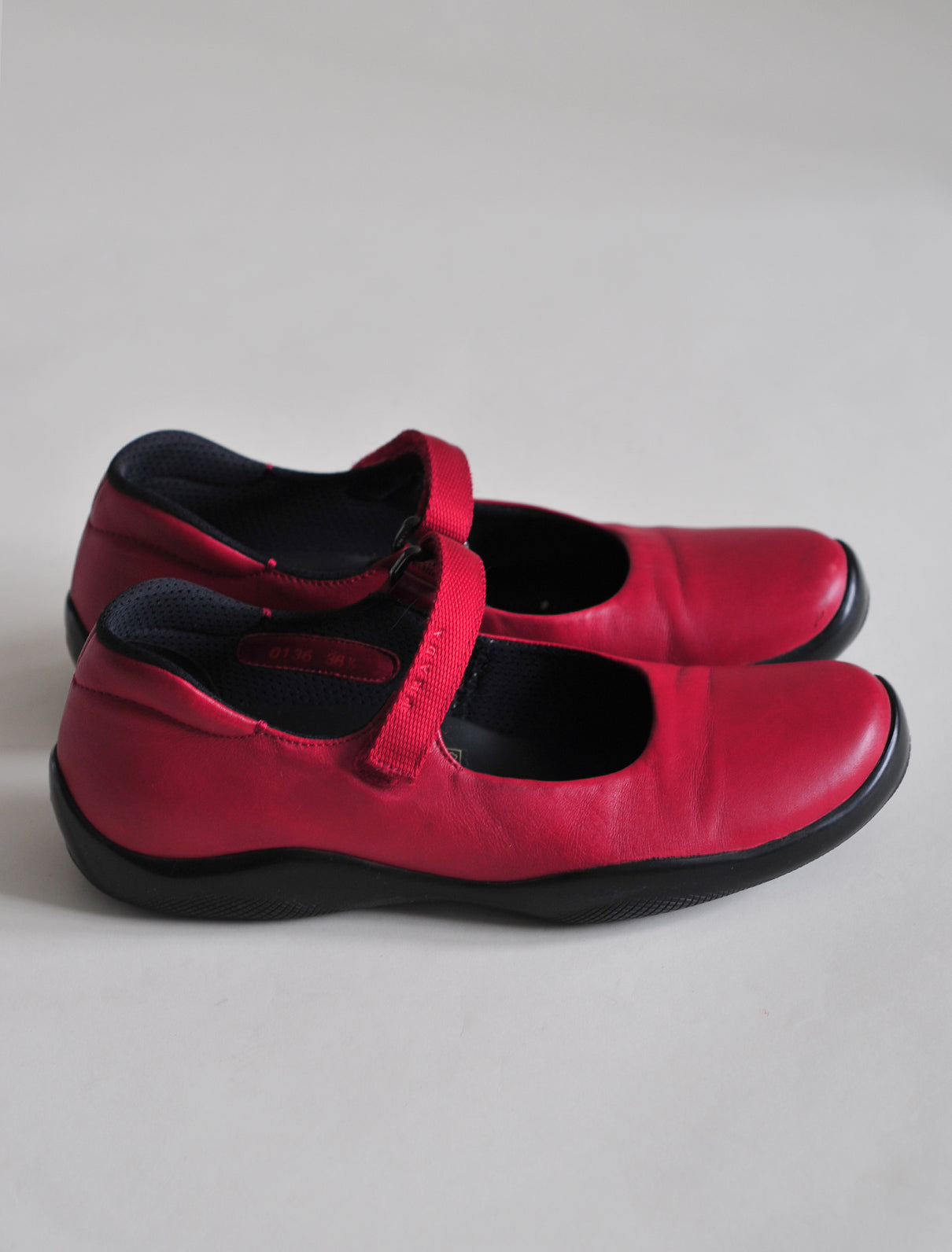 Prada Sport red mary-janes