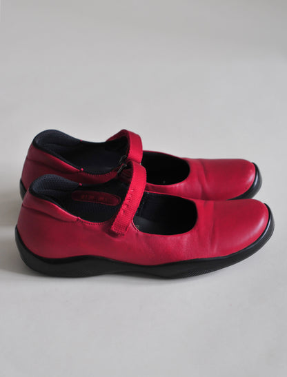 Prada Sport red mary-janes