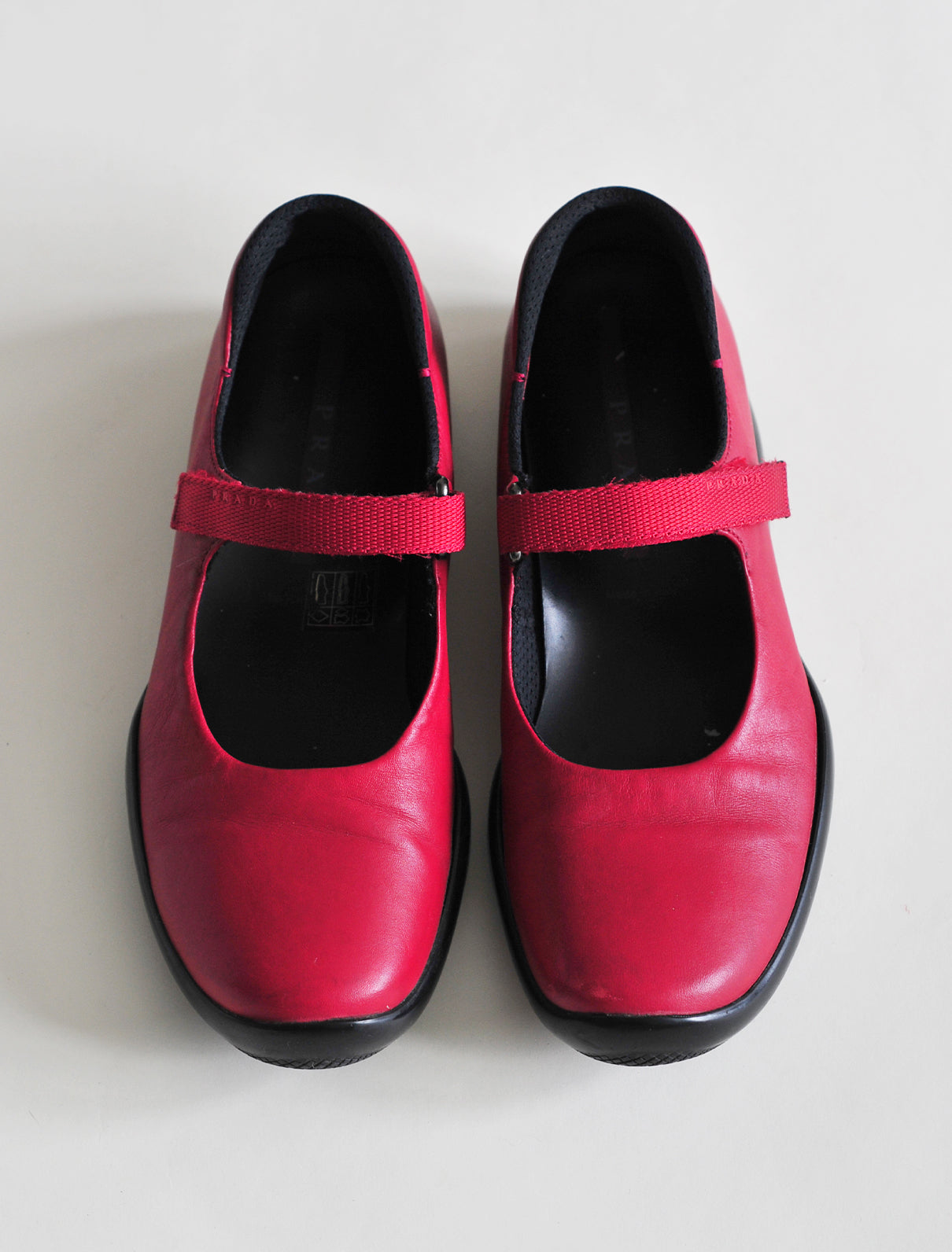 Prada Sport red mary-janes