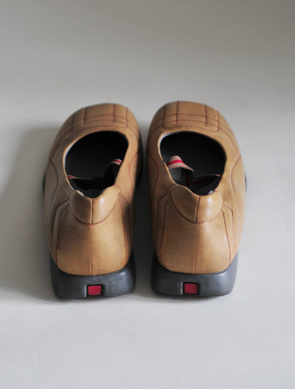 Prada tan flats