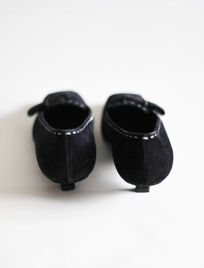 Prada stitch kitten heels