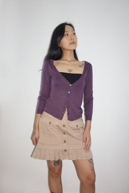 Miu miu pointelle cardi