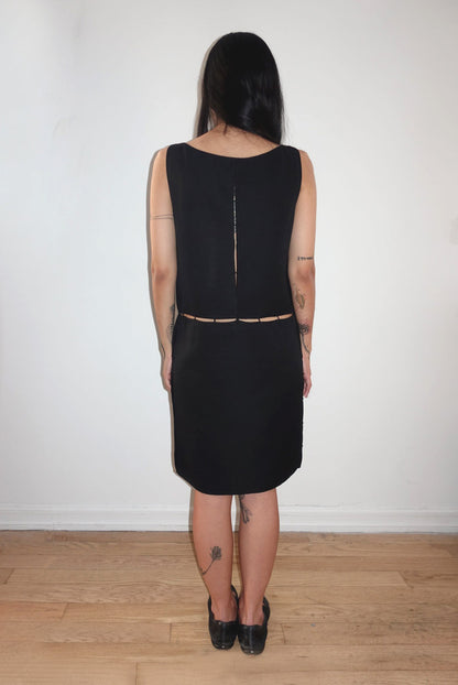 Prada cutout wool dress