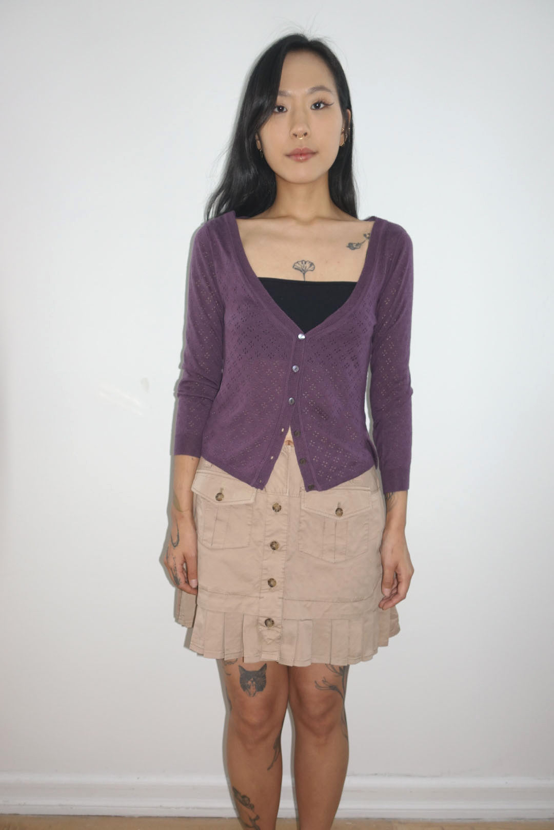 Miu miu pointelle cardi