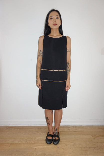 Prada cutout wool dress