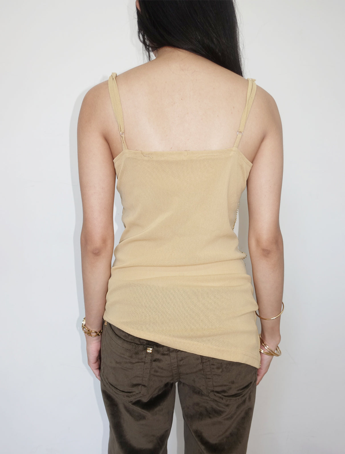 Vintage sequin butterfly top